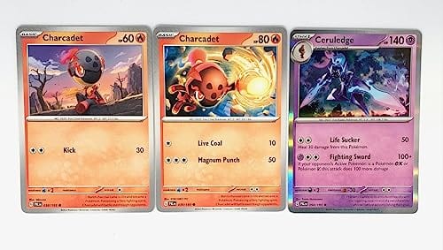 Ceruledge Paldea Evolved Pokemon Evolution Set Card Lot Scarlet & Violet