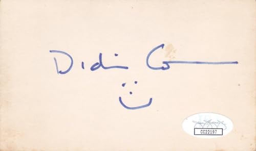 DIDI CONN Signed XIndex Card ActressGrease CC JSA Certified Historical Cut Signatures