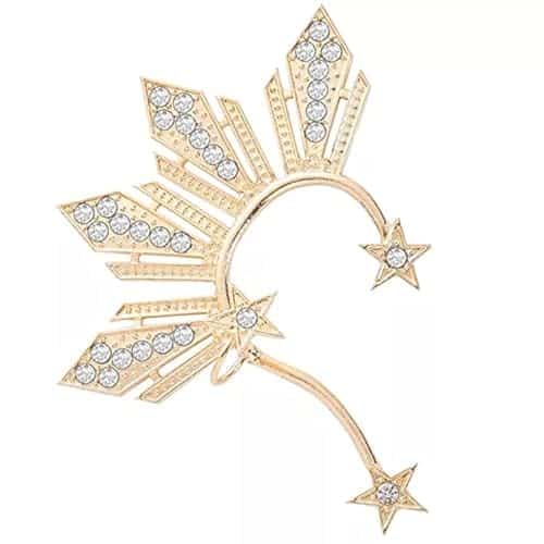 Gold Three Star & the Sun Ear Cuff Inspired by Ms. Universe