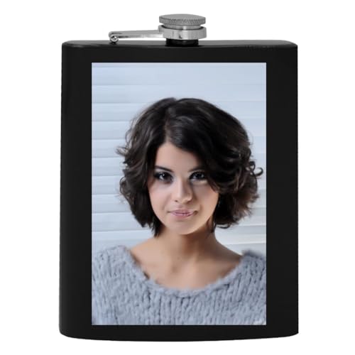 Sofia Black Delia oz Hip Alcohol Black Drinking Flask PTR #G