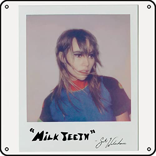 Suki Waterhouse (Milk Teeth) Album Cover Poster Vintage Musical Metal Sign Funny Man Cave Decor Anime TV Show Poster Art For Cafe Restaurant Home Metal Wall Tin Sign Retro G