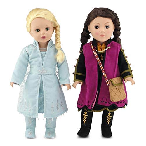 Emily Rose PC Inch Doll Princess Frozen Inspired Clothes & Accessories Costumes Value Bundle Doll Clothing is Compatible with American Girl Dolls