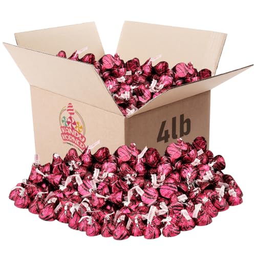 Valentines Day HERSHEYS KISSES Cherry Cordial Milk Chocolate Candy for Heartfelt Romantic Gift Present Melt in Your Mouth Hersheys Cordial Cherries Candy for Friends Fami